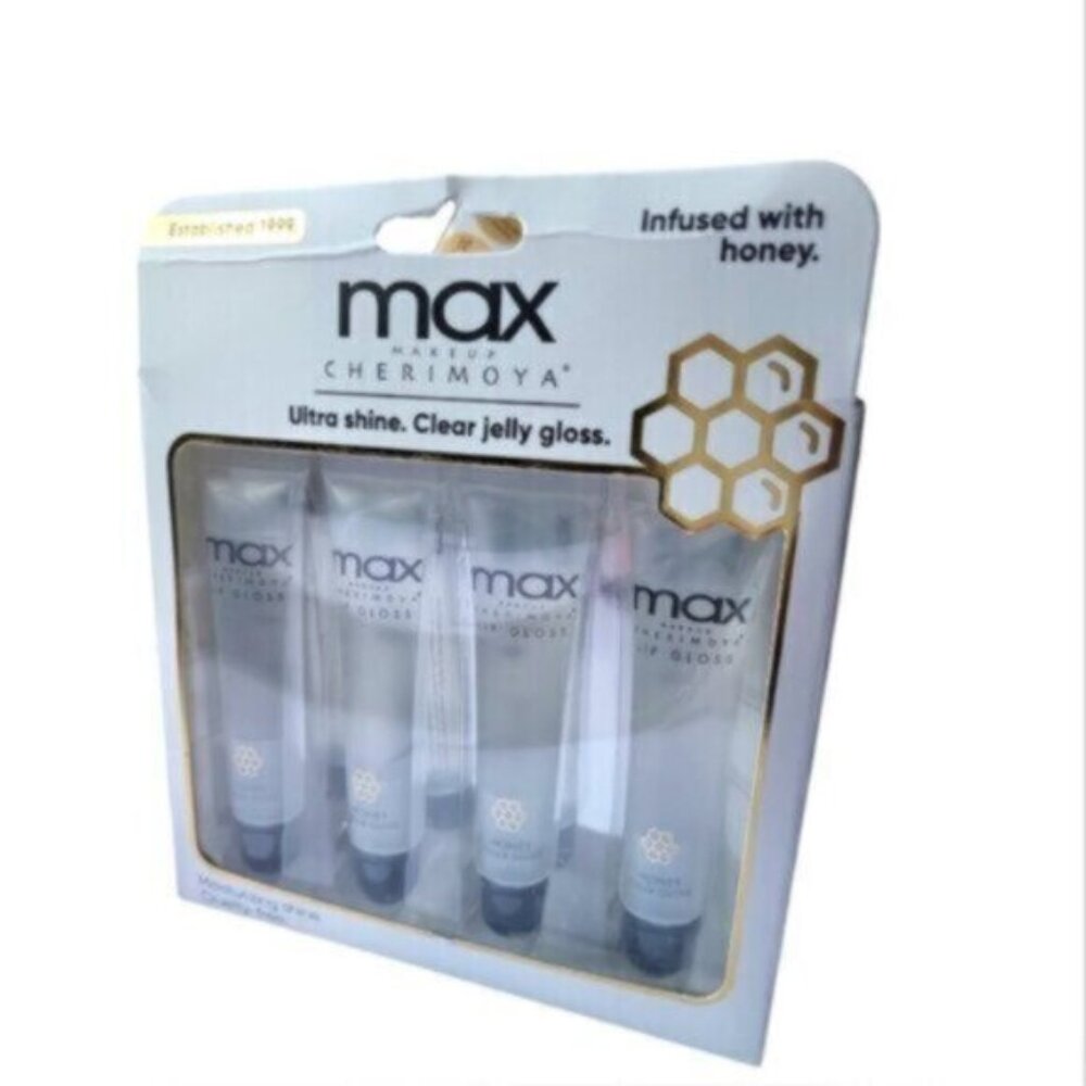 MAX Cherimoya Lip Gloss Set of 4 NEW